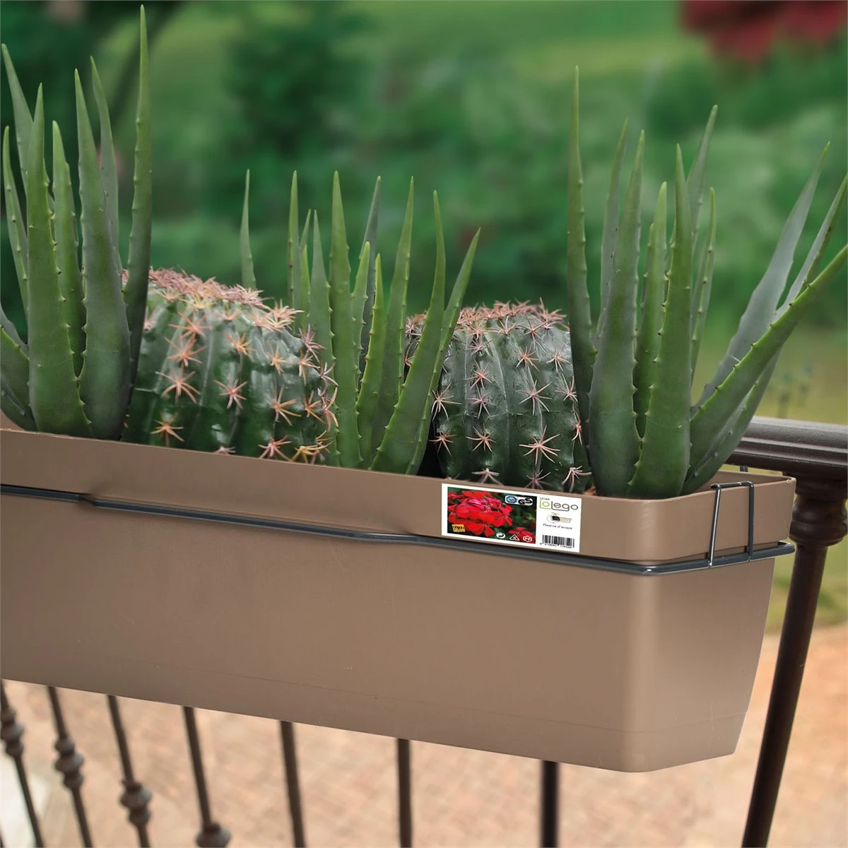 Jardinera 40 Cm Con Soporte Perimetral Metálico - Imagen 4