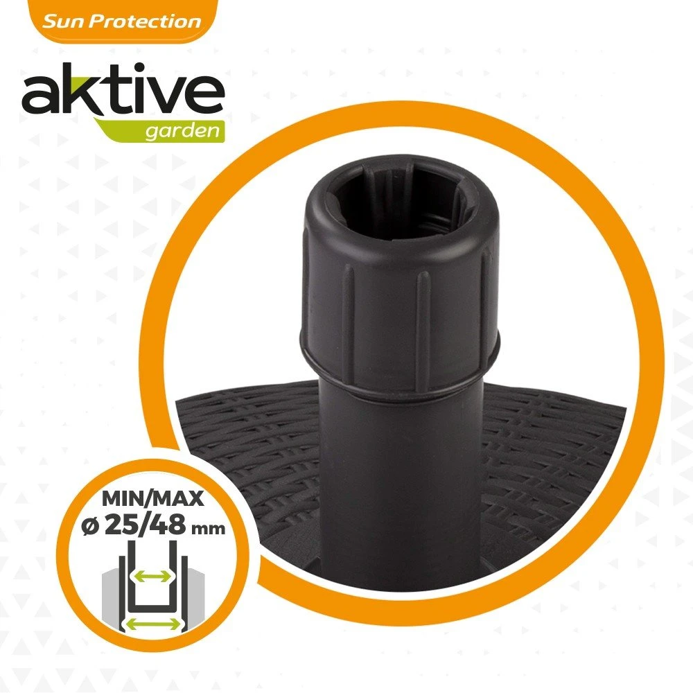 Base Para Sombrilla Circular Antracita 25-48 Mm Aktive - Imagen 4