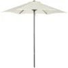 Outsunny Sombrilla De Jardín Ø2x2 M Parasol Mástil De Aluminio Con Techo De Ventilación Pestillo De Fijación Y Poste Desmontable Para Terraza Patio Exterior Beige