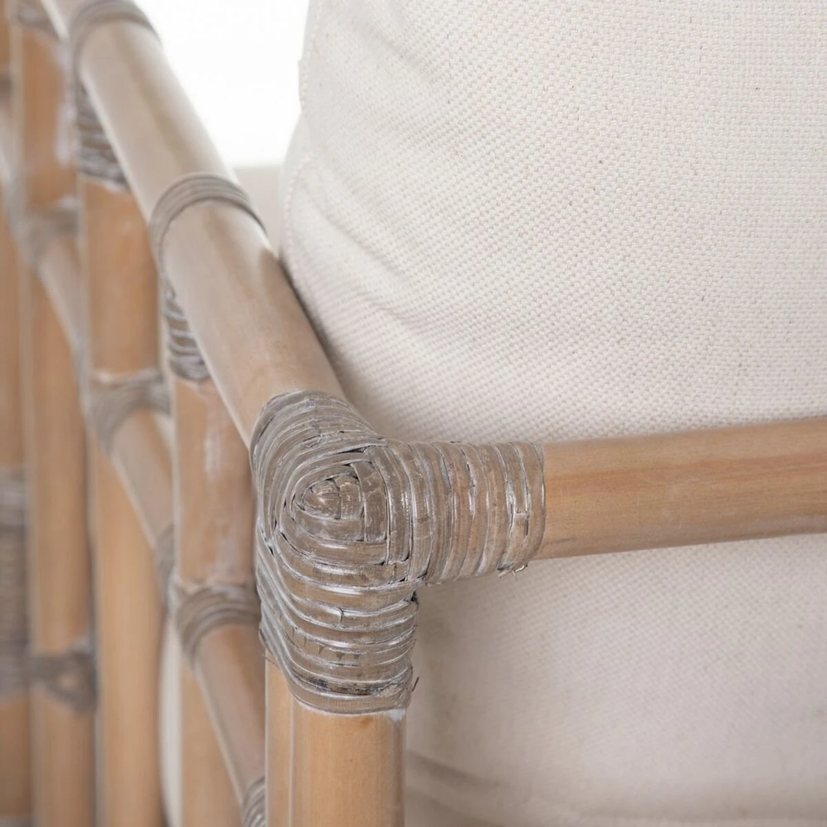 Sofá 127 X 73 X 64 Cm Natural Ratán - Imagen 6