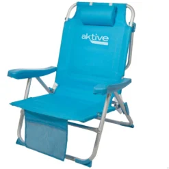 Silla Mochila Plegable Aluminio Aktive Beach 5 Posiciones