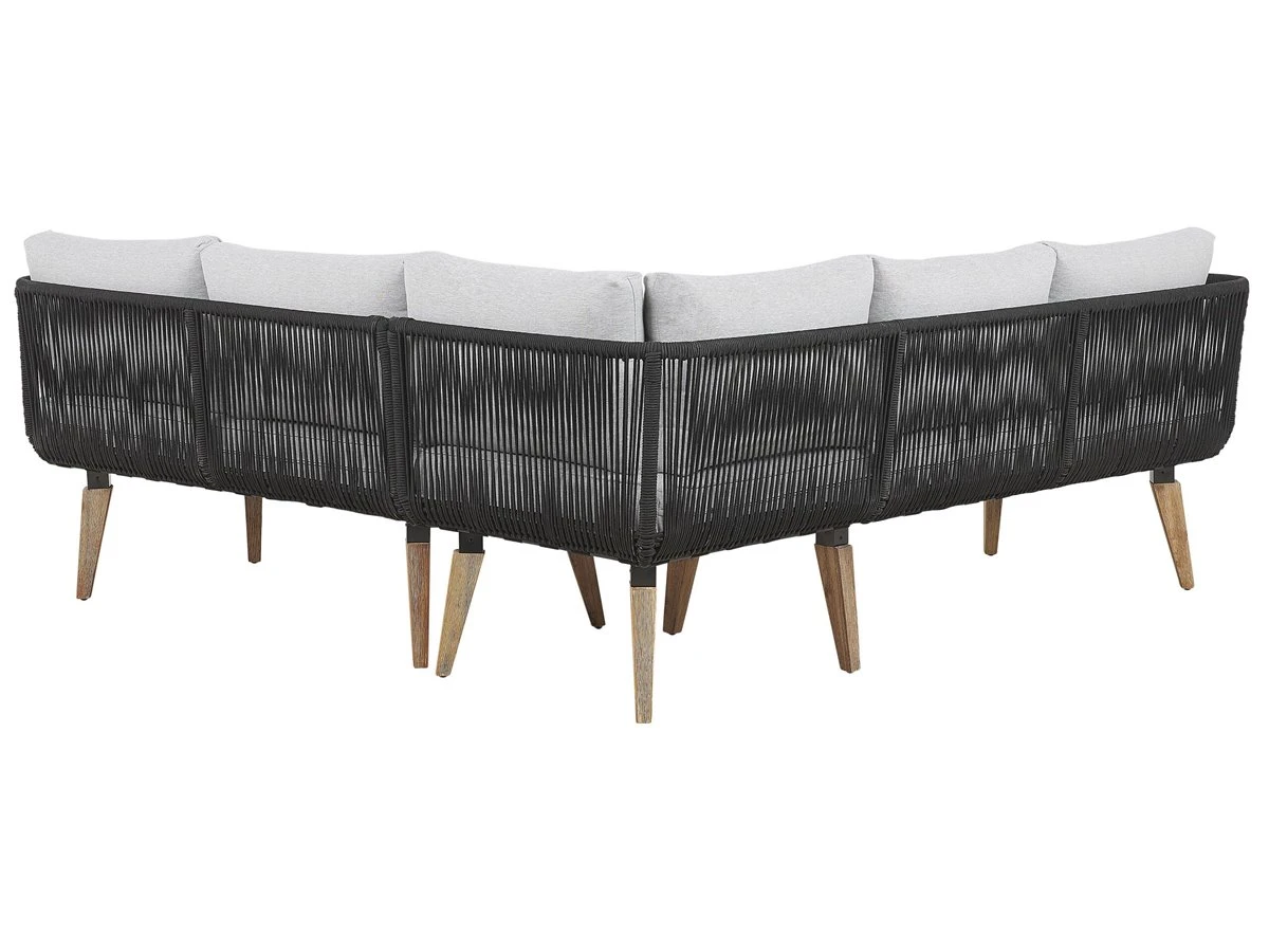 Conjunto De Jardín En Madera De Acacia Gris/marrón ALCAMO - Imagen 8