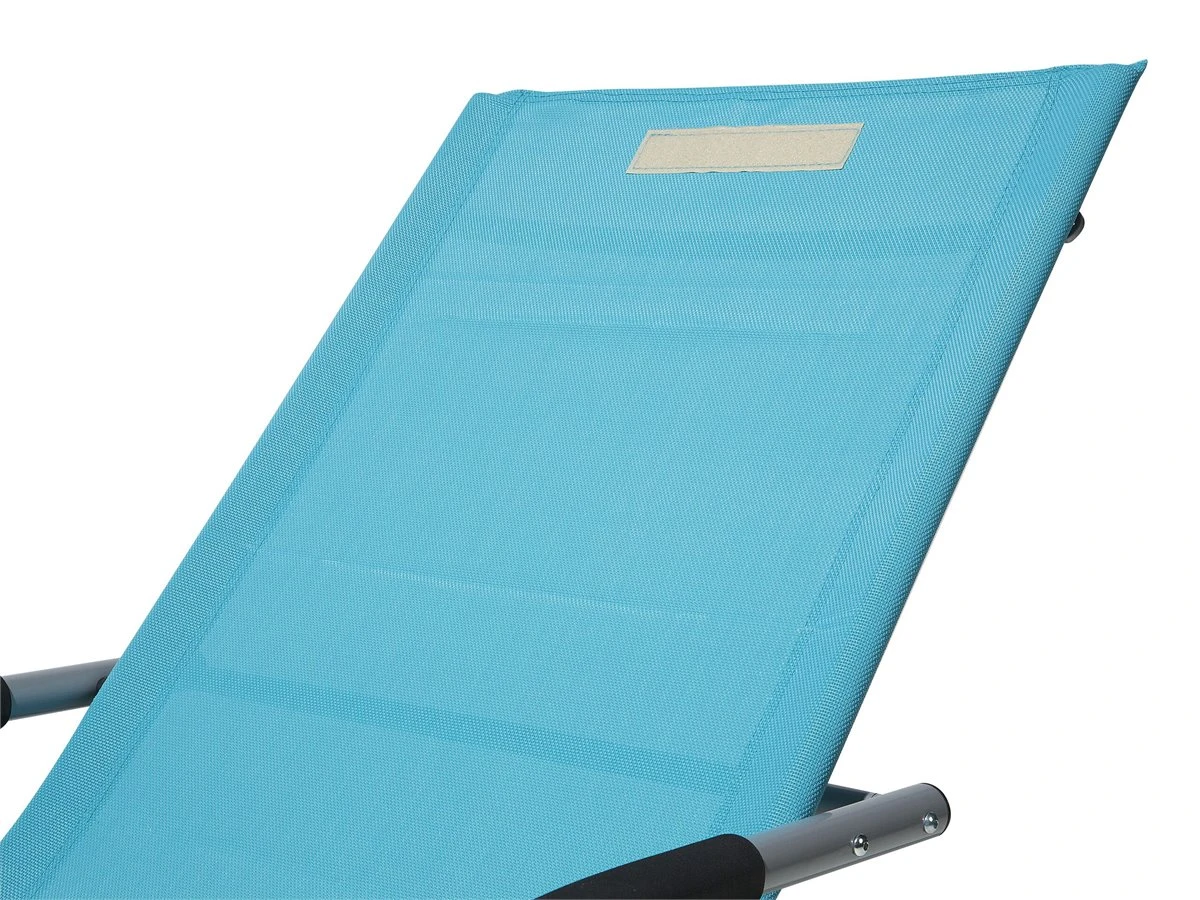 Tumbona De Jardín Mecedora Azul CARANO - Imagen 10